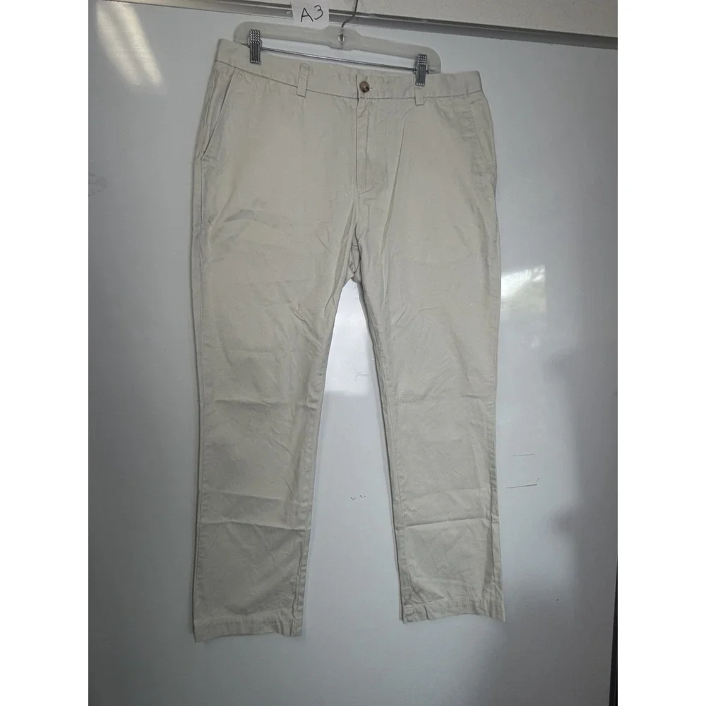 Men's Vineyard Vines by Shep & Lan - Cream Club Pants Size 36 32L